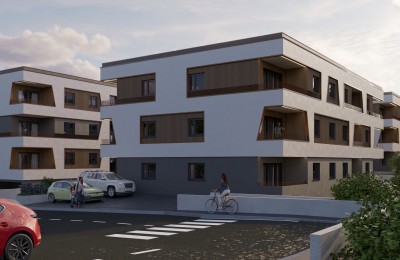 Poreč, dvoiposoban stan na u novogradnji na 2. katu, podno grijanje, lift, garaža